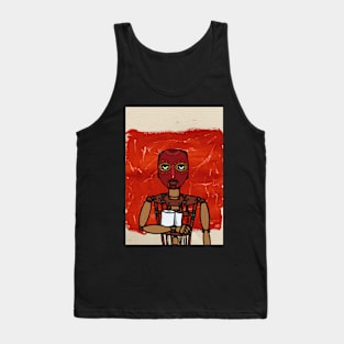 Luka - African Puppet NFT: Explore the Artistry of Luka with Painted Eyes on TeePublic Tank Top